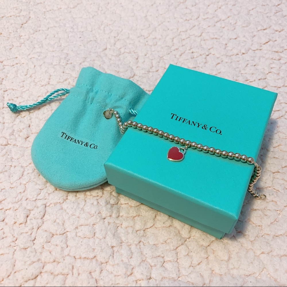 Brand new Tiffany & Co red heart bracelet